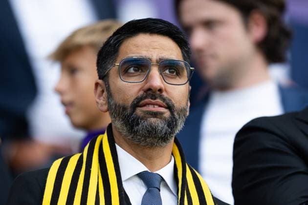 250724 Shabaz Kahn board member of Häcken ahead of the UEFA Europa League second qualifying round match between Anderlecht and Häcken on July 24, 2025 in Brussels. Photo: Michael Erichsen BILDBYRAN COP 89 MI0855 anderlecht bbeng europa league football fotball fotboll häcken kval qualification qualifying round soccer uefa europa league Copyright: MICHAELxERICHSEN BB250724MI176