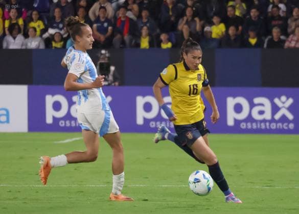 COPA AMERICA FEMENINA ECUADOR VS ARGENTINA 24 de julio del 2025 Encuentro entre Ecuador VS Argentina por Copa AmÃ rica Femenina en el estadio Banco Guayaquil. QUITO PICHINCHA ECUADOR Copyright: xHENRYxLAPOx
