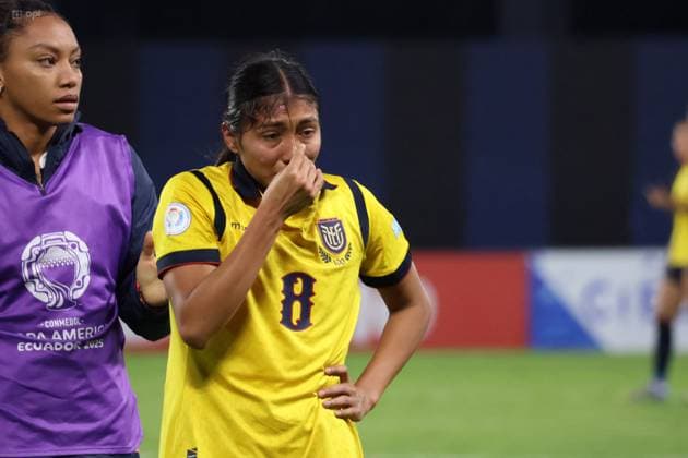 COPA AMERICA FEMENINA ECUADOR VS ARGENTINA 24 de julio del 2025 Encuentro entre Ecuador VS Argentina por Copa AmÃ rica Femenina en el estadio Banco Guayaquil. QUITO PICHINCHA ECUADOR Copyright: xHENRYxLAPOx