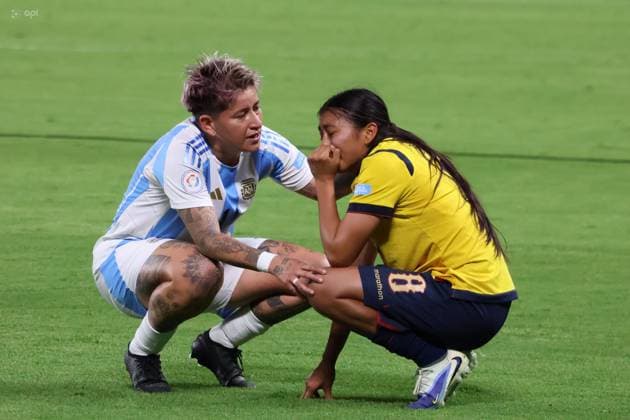 COPA AMERICA FEMENINA ECUADOR VS ARGENTINA 24 de julio del 2025 Encuentro entre Ecuador VS Argentina por Copa AmÃ rica Femenina en el estadio Banco Guayaquil. QUITO PICHINCHA ECUADOR Copyright: xHENRYxLAPOx