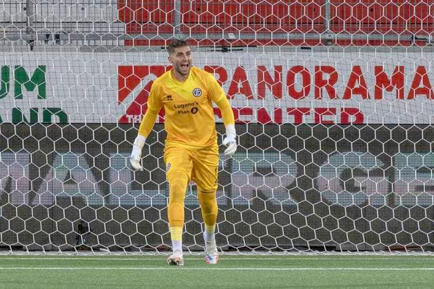 Torhüter Amir Saipi, FCL, FC Lugano - CFR Cluj, Qualifikationsrunde UEFA Europa League, Fussball, 24.07.2025