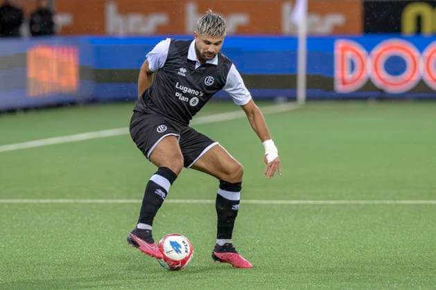 Antonios Papadopoulos, FCL, FC Lugano - CFR Cluj, Qualifikationsrunde UEFA Europa League, Fussball, 24.07.2025