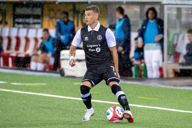 Ezgjan Alioski, FCL, FC Lugano - CFR Cluj, Qualifikationsrunde UEFA Europa League, Fussball, 24.07.2025