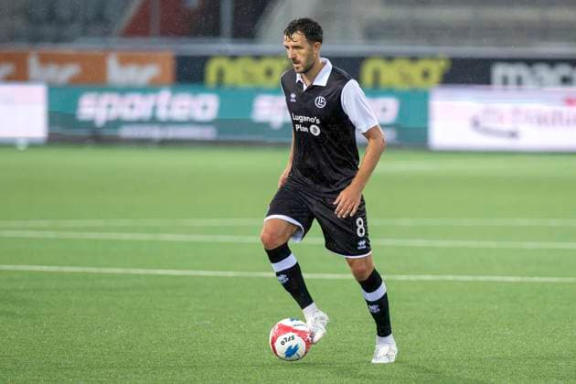 Anto Grgic, FCL, FC Lugano - CFR Cluj, Qualifikationsrunde UEFA Europa League, Fussball, 24.07.2025