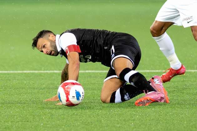 Renato Steffen, FCL, am Boden, FC Lugano - CFR Cluj, Qualifikationsrunde UEFA Europa League, Fussball, 24.07.2025