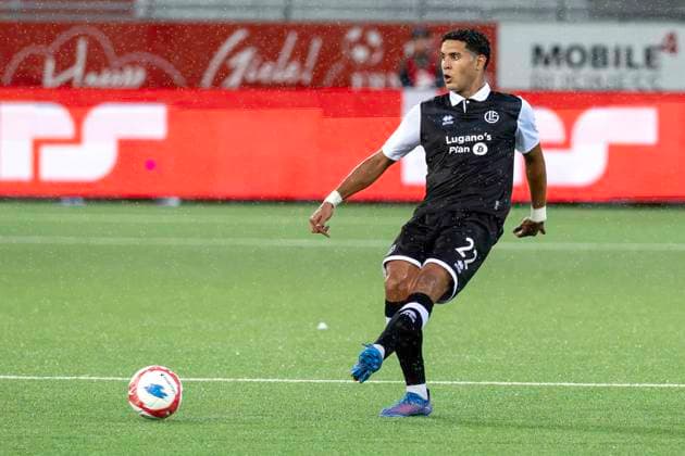 Ayman El Wafi, FCL, FC Lugano - CFR Cluj, Qualifikationsrunde UEFA Europa League, Fussball, 24.07.2025