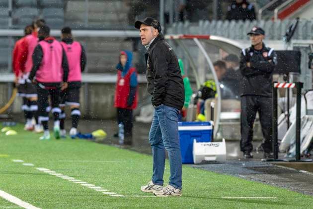 Trainer Mattia Croci Torti, FCL, FC Lugano - CFR Cluj, Qualifikationsrunde UEFA Europa League, Fussball, 24.07.2025