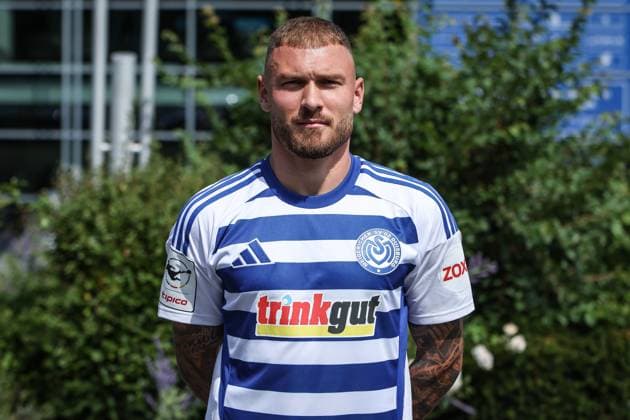Fussball, 3.Liga Saison 2025 2026 Team- und Porträtfototermin MSV Duisburg 24.07.2025, schauinsland-reisen-arena Maximilian Dittgen (MSV Duisburg, 11) Duisburg schauinsland-reisen-arena Nordrhein-Westfalen Deutschland