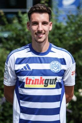 Fussball, 3.Liga Saison 2025 2026 Team- und Porträtfototermin MSV Duisburg 24.07.2025, schauinsland-reisen-arena Conor Noß (MSV Duisburg,14) Duisburg schauinsland-reisen-arena Nordrhein-Westfalen Deutschland