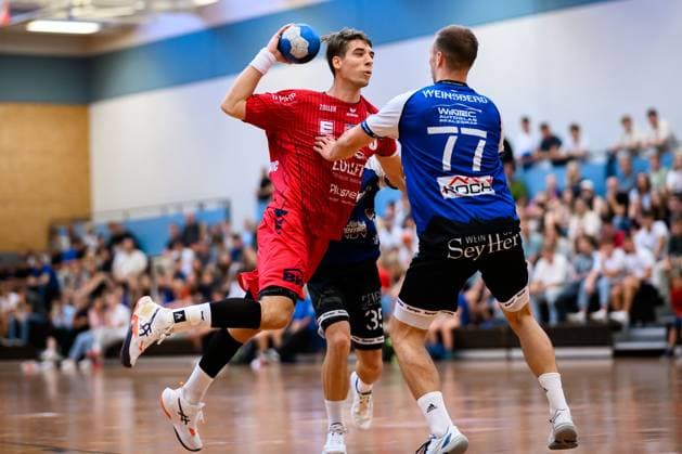 Bietigheim: HBL - 25 26 - Testspiel - TSV Weinsberg - SG BBM Bietigheim Nikola Vlahovic (Bietigheim) Bietigheim-Bissingen Sporthalle am Viadukt Baden-Württemberg Deutschland