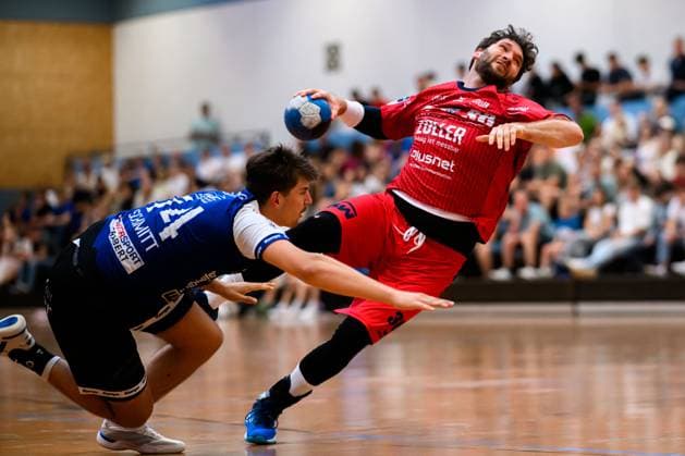 Bietigheim: HBL - 25 26 - Testspiel - TSV Weinsberg - SG BBM Bietigheim Jonathan Fischer (Bietigheim) Bietigheim-Bissingen Sporthalle am Viadukt Baden-Württemberg Deutschland