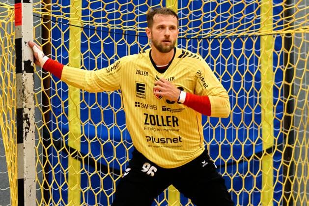 Bietigheim: HBL - 25 26 - Testspiel - TSV Weinsberg - SG BBM Bietigheim Torhueter Jan Hrdlicka (Bietigheim) Bietigheim-Bissingen Sporthalle am Viadukt Baden-Württemberg Deutschland