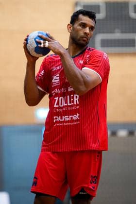 Bietigheim: HBL - 25 26 - Testspiel - TSV Weinsberg - SG BBM Bietigheim Djibril M™Bengue (Bietigheim) Bietigheim-Bissingen Sporthalle am Viadukt Baden-Württemberg Deutschland
