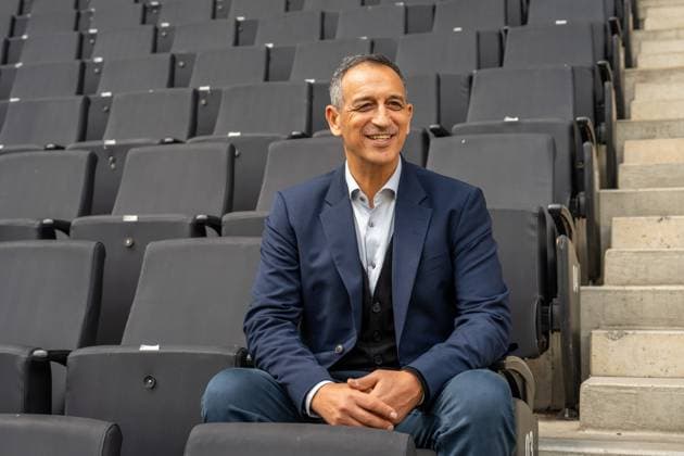 Der neue Geschaeftsfuehrer Rachid Azzouzi Pressekonferenz zur Vorstellung von Rachid Azzouzi als neuen Geschäftsführer Sport, Fussball, 3. Liga, Saison 2025 2026, 25.07.2025 Pressekonferenz zur Vorstellung von Rachid Azzouzi als neuen Geschäftsführer Sport, Fussball, 3. Liga, Saison 2025 2026, 25.07.2025 Aachen Copyright: xEibner-Pressefoto J.xDerondeaux EP_JDU