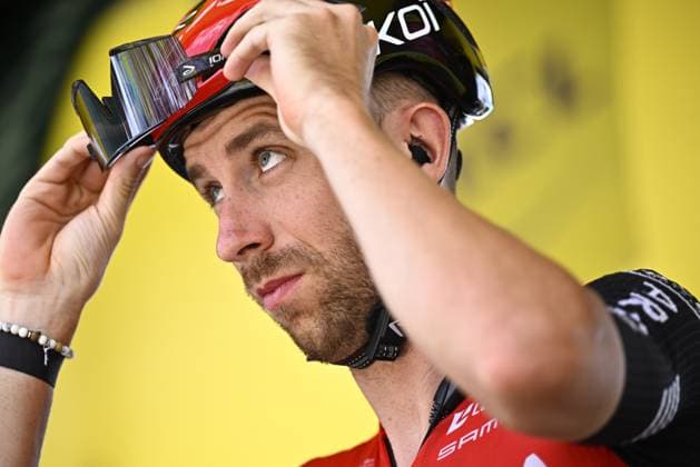 Belgian Amaury Capiot of Arkea-BB Hotels pictured at the start of stage 19 of the 2025 Tour de France cycling race, from Albertville to La Plagne (130km), on Friday 25 July 2025 in France. The 112th edition of the Tour de France starts on Saturday 5 July in Lille, France, and will finish in Paris, France on the 27th of July. JASPERxJACOBS  x129987494x