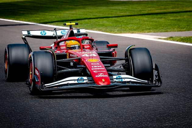 Formule 1 driver Lewis Hamilton of Ferrari during the free practice Grand Prix Formula 1 Spa Francorchamps 2025 at the Circuit Spa Francorchamps for the Formula 1 MoÃ«t & Chandon Belgium Grand Prix 2025 season 2025-2026 in SPA, Belgium on 25 july 2025, (photo by Marcel van Dorst EYE4images DeFodi Images)