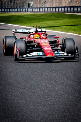 Formule 1 driver Lewis Hamilton of Ferrari during the free practice Grand Prix Formula 1 Spa Francorchamps 2025 at the Circuit Spa Francorchamps for the Formula 1 MoÃ«t & Chandon Belgium Grand Prix 2025 season 2025-2026 in SPA, Belgium on 25 july 2025, (photo by Marcel van Dorst EYE4images DeFodi Images)
