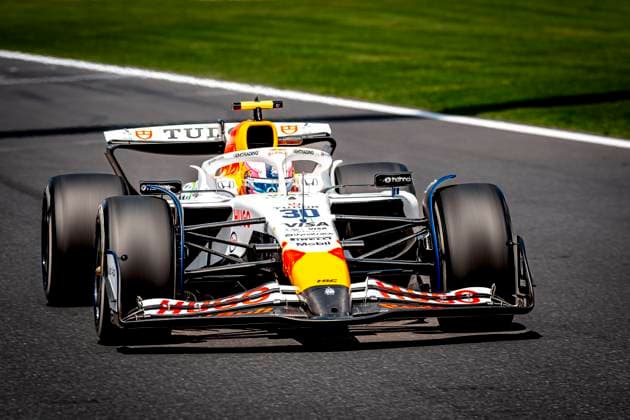 Formule 1 driver Liam Lawson of Racing Bulls during the free practice Grand Prix Formula 1 Spa Francorchamps 2025 at the Circuit Spa Francorchamps for the Formula 1 MoÃ«t & Chandon Belgium Grand Prix 2025 season 2025-2026 in SPA, Belgium on 25 july 2025, (photo by Marcel van Dorst EYE4images DeFodi Images)