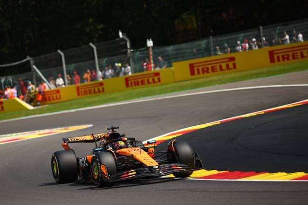 Belgian Grand Prix Oscar Piastri of McLaren Formula 1 Team on track during practice ahead of the F1 Grand Prix of Belgium at Spa-Francorchamps on July 25, 2025 in Stavelot, Belgium. Stavelot Spa-Francorchamps Belgium Copyright: xBasilex