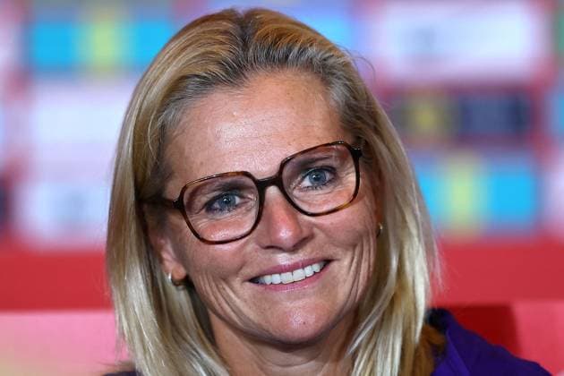 Sarina Wiegman coach of England speaking to the press England Women Media Activity, UEFA European Women s Championship, Football, Zurich, Switzerland - 25 Jul 2025Zurich Switzerland EDITORIAL USE ONLY No use with unauthorised audio, video, data, fixture lists, club league logos or live services. Online in-match use limited to 120 images, no video emulation. No use in betting, games or single club league player publications.  Copyright: xMichaelxZemanek Shutterstockx 15410867bb