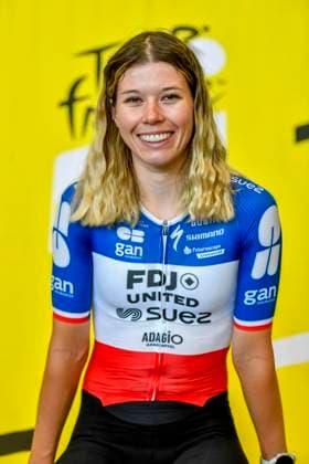 TOUR DE FRANCE FEMININ 2025 PHOTOPQR OUEST FRANCE Mathieu Pattier ; VANNES ; 25 07 2025 ; Conférence de presse avant le départ du tour de France 2025 depuis Vannes le samedi 26 juillet 2025. Marie Le Net FDJ SUEZ Cycliste française Women s 2025 Tour de France starts on saturday from Vannes, France, VANNES France  Copyright: xPHOTOPQR OUESTxFRANCE MAXPPPxMathieuxPattierx 20250725OFR3235 20250725OFR3235