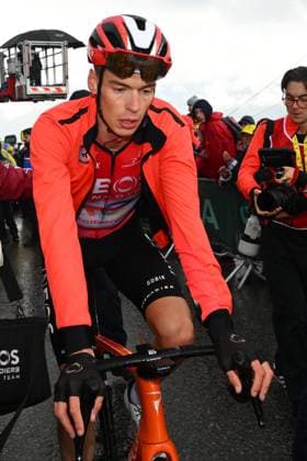 Dutch Thymen Arensman of Ineos Grenadiers pictured after winning stage 19 of the 2025 Tour de France cycling race, from Albertville to La Plagne (130km), on Friday 25 July 2025 in France. The 112th edition of the Tour de France starts on Saturday 5 July in Lille, France, and will finish in Paris, France on the 27th of July. POOLxVINCENTxKALUT  x129999188x