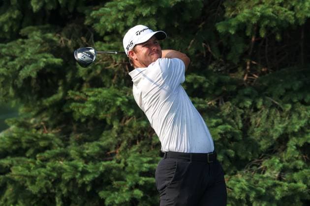 July 25th, 2025: Pierceson Coody of the United States hits his shot on the second tee during the second round of the 3M Open 2025 at TPC Twin Cities on July 25th, 2025 in Blaine, Minnesota. -CSM Blaine USA - ZUMAc04_ 20250725_zma_c04_037 Copyright: xStevenxGarciax
