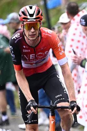 Dutch Thymen Arensman of Ineos Grenadiers pictured winning stage 19 of the 2025 Tour de France cycling race, from Albertville to La Plagne (130km), on Friday 25 July 2025 in France. The 112th edition of the Tour de France starts on Saturday 5 July in Lille, France, and will finish in Paris, France on the 27th of July. JASPERxJACOBS  x130002520x