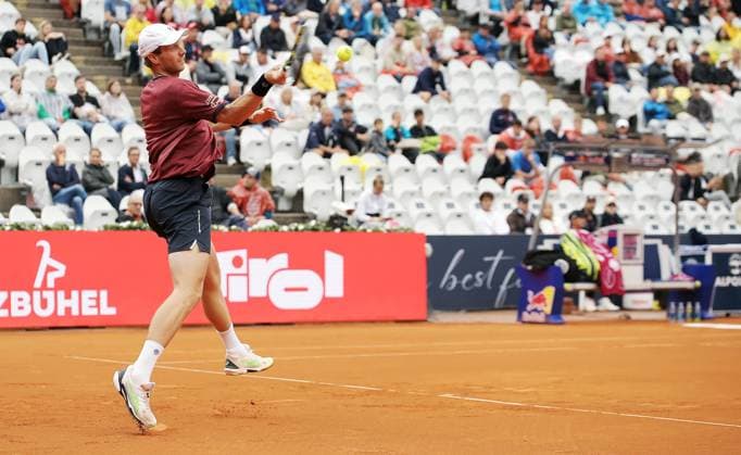 TENNIS - ATP, Tennis Herren Generali Open 2025 KITZBUEHEL,AUSTRIA,25.JUL.25 - TENNIS - ATP World Tour, Generali Open. Image shows Botic van de Zandschulp (NED).  GEPAxpictures xMatthiasxHauer