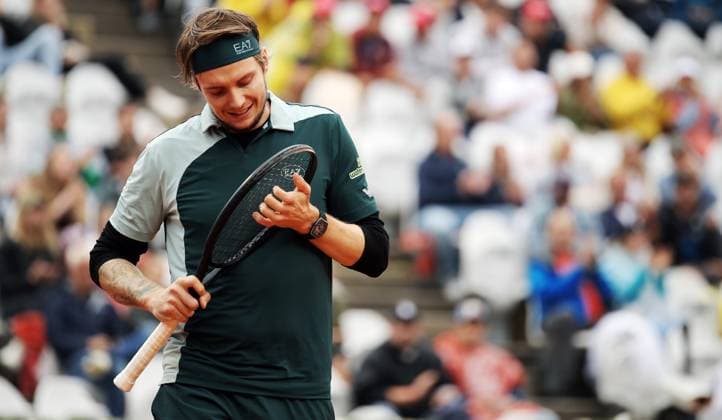 TENNIS - ATP, Tennis Herren Generali Open 2025 KITZBUEHEL,AUSTRIA,25.JUL.25 - TENNIS - ATP World Tour, Generali Open. Image shows Alexander Bublik (KAZ).  GEPAxpictures xMatthiasxHauer