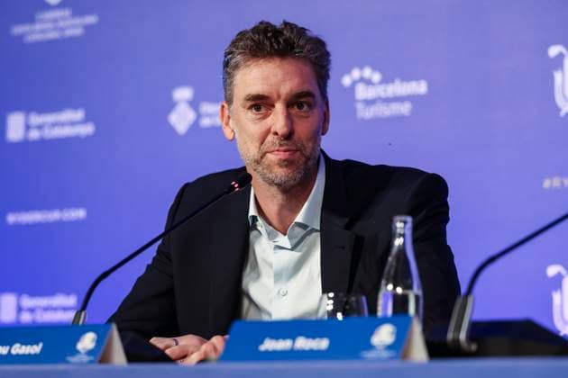 July 25, 2025, Caldes De Malavella, Girona, SPAIN: Pau Gasol attends his press conference, PK, Pressekonferenz during the presentation Ryder Cup 2031 at Camiral Golf & Wellness on July 25, 2025 in Caldes de Malavella, Girona, Spain. Caldes De Malavella SPAIN - ZUMAa181 20250725_zaa_a181_004 Copyright: xJavierxBorregox