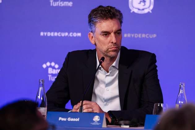 July 25, 2025, Caldes De Malavella, Girona, SPAIN: Pau Gasol attends his press conference, PK, Pressekonferenz during the presentation Ryder Cup 2031 at Camiral Golf & Wellness on July 25, 2025 in Caldes de Malavella, Girona, Spain. Caldes De Malavella SPAIN - ZUMAa181 20250725_zaa_a181_033 Copyright: xJavierxBorregox