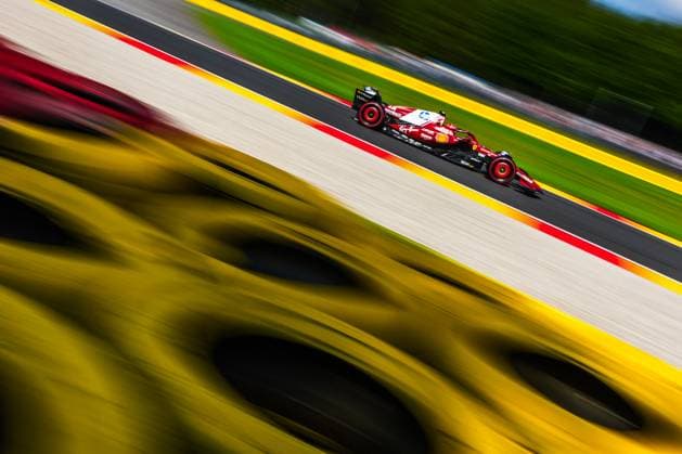 Circuit de Spa-Francorchamps, Stavelot, Belgium. 25.July.2025; Charles Leclerc of Monaco and Scuderia Ferrari during sprint qualifying Formula One Belgian Grand Prix  aflo_298634687