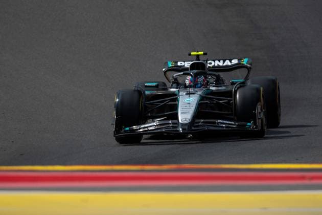 Andrea Kimi Antonelli (Mercedes-AMG Petronas F1 Team, Italien, 12) im F1 W16 in Eau Rouge Raidillon, BEL, Formel 1 Weltmeisterschaft, Moet Chandon Grand Prix von Belgien, Circuit de Spa-Francorchamps, Sprint Qualifying, Saison 2025, 25.07.2025 BEL, Formel 1 Weltmeisterschaft, Moet Chandon Grand Prix von Belgien, Circuit de Spa-Francorchamps, Freies Training, Saison 2025, 25.07.2025 Spa-Francorchamps Copyright: xEibner-Pressefoto Memmlerx EP_MMR