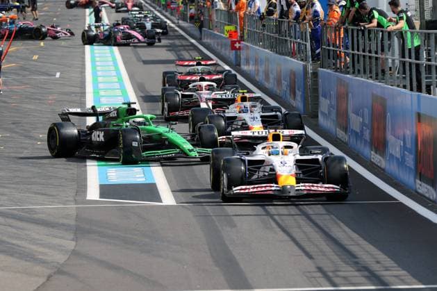 Stavelot, Belgien 24.- 27. Juli 2025: FIA - Formel 1 - WM - Großer Preis Belgien - Circuit de Spa-Francorchamps - 2025 - Sprint Qualifying Freitag Im Bild: Boxenausfahrt Sprint Qualifying Circuit de Spa-Francorchamps Copyright: xFotostandx xHorstxBernhardtx