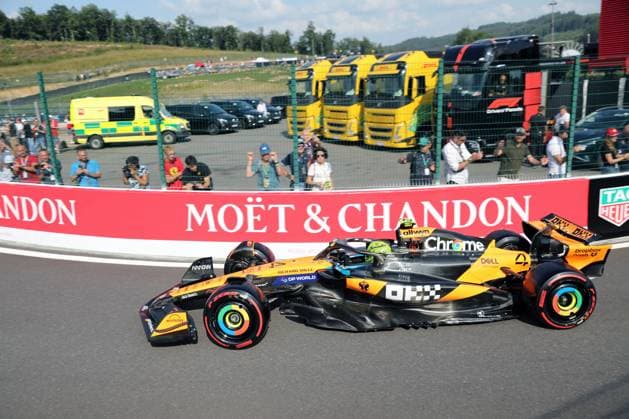Stavelot, Belgien 24.- 27. Juli 2025: FIA - Formel 1 - WM - Großer Preis Belgien - Circuit de Spa-Francorchamps - 2025 - Sprint Qualifying Freitag Im Bild: Lando Norris (GBR) Circuit de Spa-Francorchamps Copyright: xFotostandx xHorstxBernhardtx