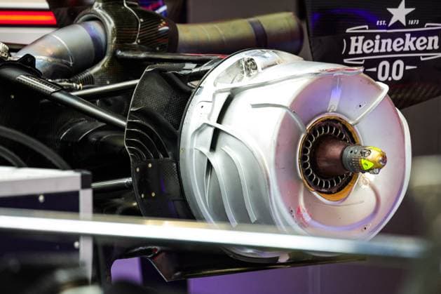 F1 - BELGIAN GRAND PRIX 2025 Red Bull Racing RB21, mechanical detail of the rear wheel hub and brake duct during the 2025 Formula 1 Belgian Grand Prix, 13th round of the 2025 FIA Formula One World Championship, WM, Weltmeisterschaft from July 25 to 27, 2025 on the Circuit de Spa-Francorchamps, in Stavelot, Belgium - StavelotBelgium  Copyright: xFLORENTxGOODENx