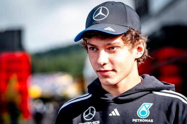 Formule 1 driver Kimi Antonelli of Mercedes during the sprintrace and qualification Grand Prix Formula 1 Spa Francorchamps 2025 at the Circuit Spa Francorchamps for the Formula 1 MoÃ«t & Chandon Belgium Grand Prix 2025 season 2025-2026 in SPA, Belgium on 26 july 2025, (photo by Marcel van Dorst EYE4images DeFodi Images)