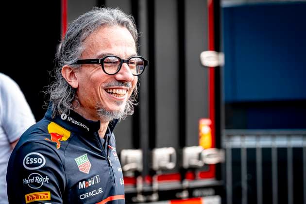 Laurent Mekies teamboss of Red Bull Racing during the sprintrace and qualification Grand Prix Formula 1 Spa Francorchamps 2025 at the Circuit Spa Francorchamps for the Formula 1 MoÃ«t & Chandon Belgium Grand Prix 2025 season 2025-2026 in SPA, Belgium on 26 july 2025, (photo by Marcel van Dorst EYE4images DeFodi Images)