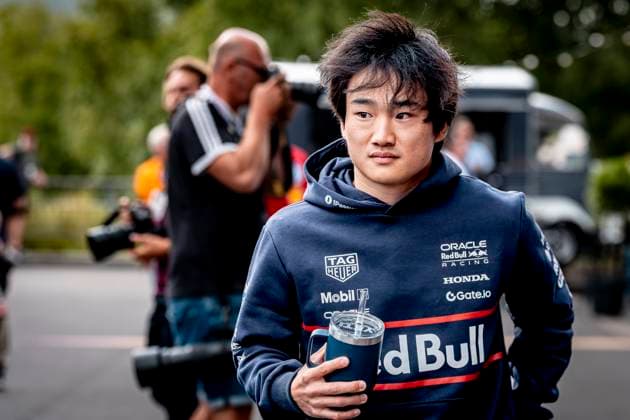 Formule 1 driver Yuki Tsunoda of Red Bull Racing during the sprintrace and qualification Grand Prix Formula 1 Spa Francorchamps 2025 at the Circuit Spa Francorchamps for the Formula 1 MoÃ«t & Chandon Belgium Grand Prix 2025 season 2025-2026 in SPA, Belgium on 26 july 2025, (photo by Marcel van Dorst EYE4images DeFodi Images)