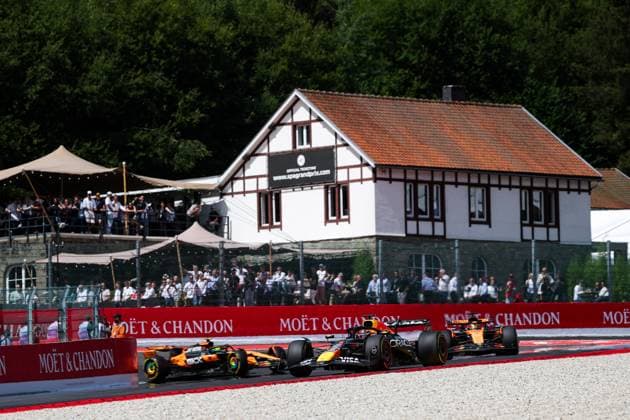 F1 - BELGIAN GRAND PRIX 2025 01 VERSTAPPEN Max (nld), Red Bull Racing RB21, action during the 2025 Formula 1 Belgian Grand Prix, 13th round of the 2025 FIA Formula One World Championship, WM, Weltmeisterschaft from July 25 to 27, 2025 on the Circuit de Spa-Francorchamps, in Stavelot, Belgium -  Copyright: xANTONINxVINCENTx