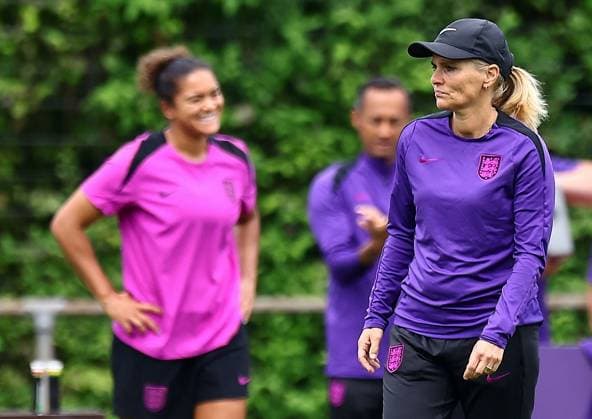 Sarina Wiegman coach of England England Women Training Session, UEFA European Women s Championship, Football, Zurich, Switzerland - 26 Jul 2025Zurich Switzerland EDITORIAL USE ONLY No use with unauthorised audio, video, data, fixture lists, club league logos or live services. Online in-match use limited to 120 images, no video emulation. No use in betting, games or single club league player publications.  Copyright: xMichaelxZemanek Shutterstockx 15410869bi