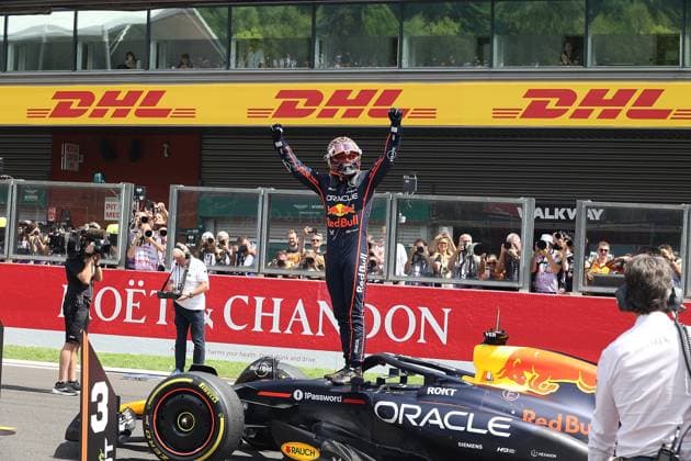 26.07.2025, Circuit de Spa-Francorchamps, Spa-Franchorchamps, FORMULA 1 MOET & CHANDON BELGIAN GRAND PRIX 2025 , im Bild Sieger Max Verstappen (NLD), Oracle Red Bull Racing (Photo by Alessandro Martellotta Hasan Bratic DeFodi Images)