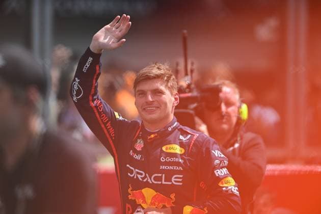 F1 Grand Prix of Belgium - Sprint & Qualifying Max Verstappen of Red Bull Racing Honda celebrates after the sprint race of the Belgian GP, the 15th round of the Formula 1 World Championship, WM, Weltmeisterschaft at Spa-Francorchamps Circuit in Malmedy, Wallonia, Belgium, on July 26, 2025. Malmedy Vallonia Belgium  Copyright: xAndreaxDiodatox originalFilename:diodato-formula1250726_npti1.jpg