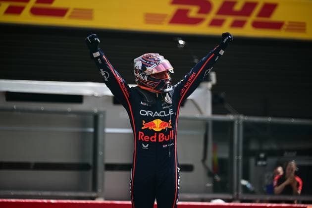 F1 Grand Prix of Belgium - Sprint & Qualifying Max Verstappen of Red Bull Racing Honda celebrates after the sprint race of the Belgian GP, the 15th round of the Formula 1 World Championship, WM, Weltmeisterschaft at Spa-Francorchamps Circuit in Malmedy, Wallonia, Belgium, on July 26, 2025. Malmedy Vallonia Belgium  Copyright: xAndreaxDiodatox originalFilename:diodato-formula1250726_npegb.jpg