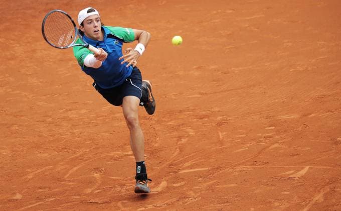 TENNIS - ATP, Tennis Herren Generali Open 2025 KITZBUEHEL,AUSTRIA,26.JUL.25 - TENNIS - ATP World Tour, Generali Open. Image shows Arthur Cazaux (FRA).  GEPAxpictures xMatthiasxHauer