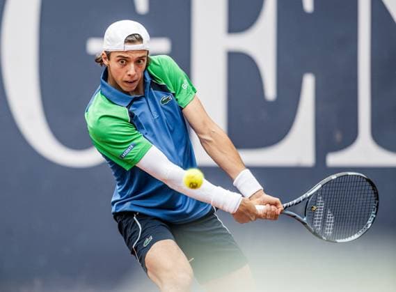26.07.2025, Sportpark, Kitzbühel, AUT, ATP, Tennis Herren Tour, Generali Open Kitzbühel 2025, Finale, Herren Einzel, im Bild Arthur Cazaux (FRA) Arthur Cazaux of France during men s single final match at the 2025 Generali Open Kitzbühel of the ATP Tour at the Sportpark in Kitzbühel, Austria on 2025 07 26. Expa Kitzbühel