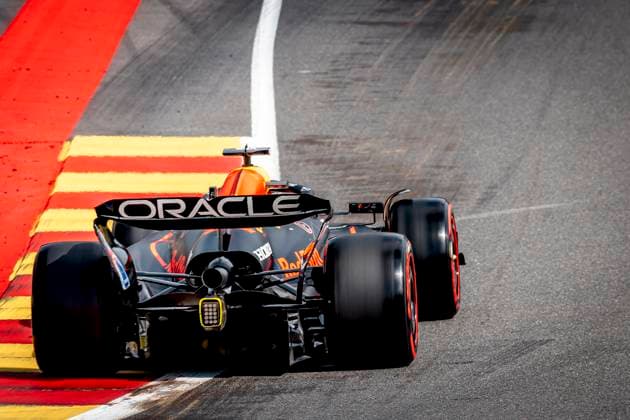 Formule 1 driver MAX Verstappen of Red Bull Racing during the sprintrace and qualification Grand Prix Formula 1 Spa Francorchamps 2025 at the Circuit Spa Francorchamps for the Formula 1 MoÃ«t & Chandon Belgium Grand Prix 2025 season 2025-2026 in SPA, Belgium on 26 july 2025, (photo by Marcel van Dorst EYE4images DeFodi Images)