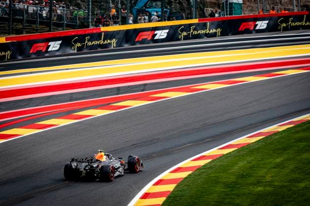 Formule 1 driver Yuki Tsunoda of Red Bull Racing during the sprintrace and qualification Grand Prix Formula 1 Spa Francorchamps 2025 at the Circuit Spa Francorchamps for the Formula 1 MoÃ«t & Chandon Belgium Grand Prix 2025 season 2025-2026 in SPA, Belgium on 26 july 2025, (photo by Marcel van Dorst EYE4images DeFodi Images)