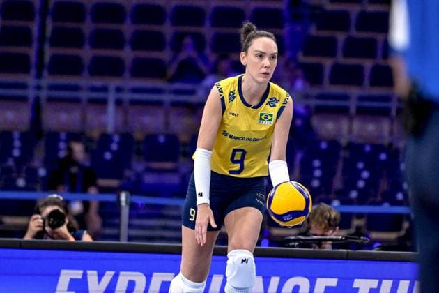 LODZ 26.07.2025 SIATKOWKA KOBIET LIGA NARODOW 2025 TURNIEJ FINALOWY: BRAZYLIA - JAPONIA --- WOMENS VOLLEYBALL NATIONS LEAGUE 2025 FINAL ROUND MATCH IN LODZ: BRAZIL - JAPAN N Z ROBERTA SILVA RATZKE FOT. PAWEL PIOTROWSKI 400MM.PL NEWSPIX.PL --- newspix.pl 